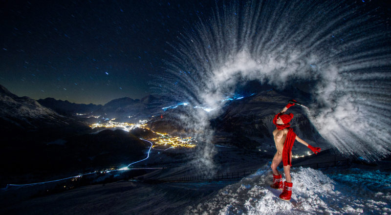 Nude Art; Mbemba; Muottas Muragl; St.Moritz; Engadin Montains