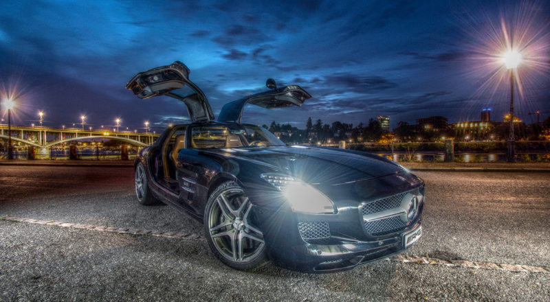Merzedes SLS 63 AMG; Wettsteinbrücke; Basel;